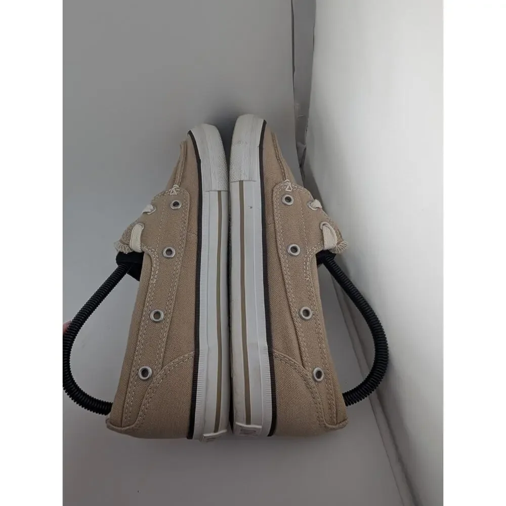 Converse One Star Men's Size 8 Boat Shoes Beige Canvas Tan Loafers